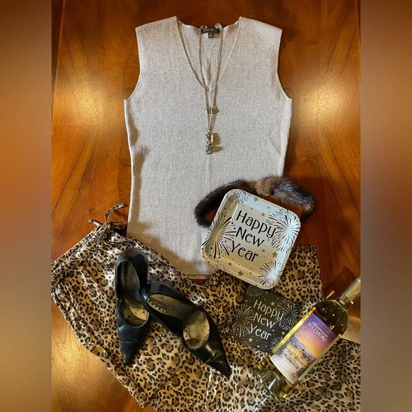 Ladies Silk animal print Pant Coldwater Creek, size m, UEC - Picture 2 of 8